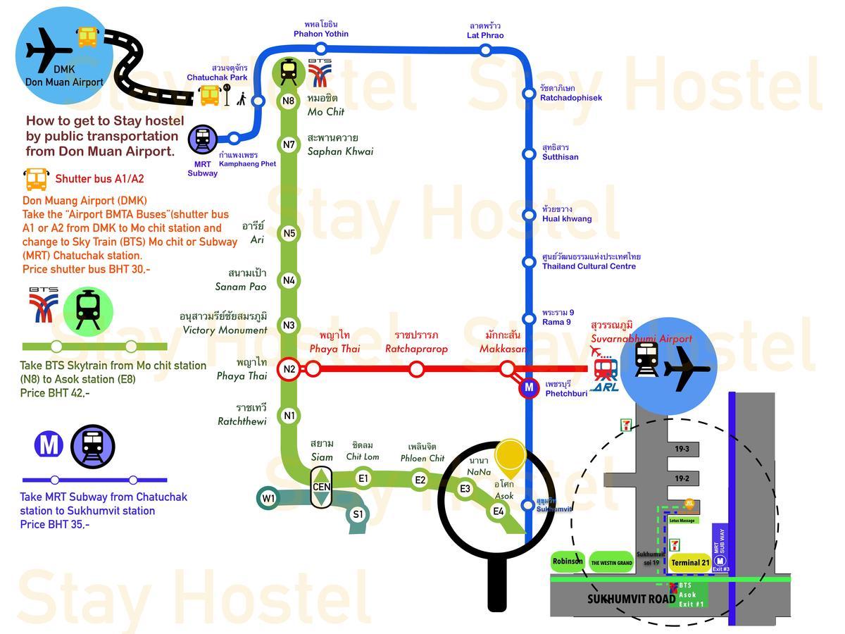 Stay Hostel Bangkok Exterior photo